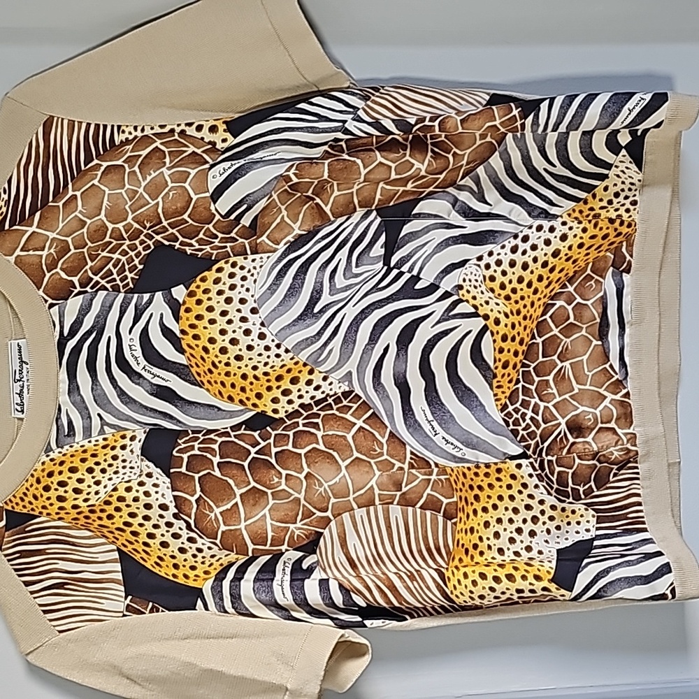 Ladies Salvatore Ferragamo top, sz S - Picture 3 of 6